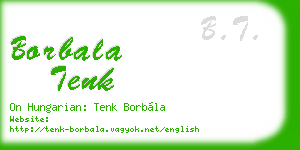 borbala tenk business card